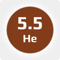 Гелий (He) марка  5.5 (99,9995%)в баллоне 50л, 200 бар, соединение  G 3/4 (DIN 9)